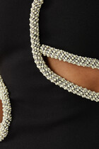Giada Diamante Cut-Out Midi Dress
